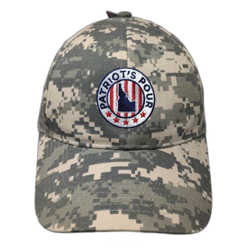 Rothco Baseball Cap Gray Digital Camo Patriot's Pour Idaho US Flag One Size Hat